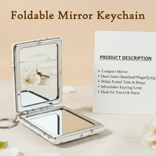 Foldable Mirror Keychain – (1 Pc) - justgrabit.in | Just Grab It