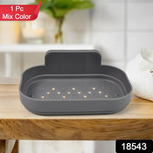 Plastic Soap Dish Holder Bathroom Shower Wall Mounted Self Adhesive ,Sabudani (1 Pc) - justgrabit.in | Just Grab It