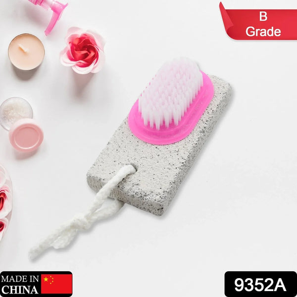 Hand and Foot Brush with pumice stone to Remove Dead Skin & Callus Stone Foot Scrubber Pedicure Brush For Dead Skin - justgrabit.in | Just Grab It