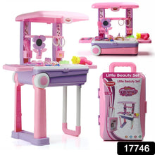 Big Beauty Set Suitcase On Wheel, The Ultimate Beauty Set On Wheels for Girls, Makeup Kit is Easy to Clean & Use, Portable Beauty Set with 25 Pieces for 3 Years BIS Approved. (Beauty Set Trolley) - Justgrabit Inc.