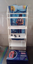 Multi Purpose Foldable Baby Wardrobe / Toy Box 5 Shelves Cartoon Printed - Justgrabit Inc.