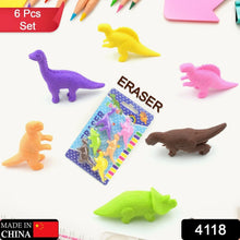 Dinosaur Shaped Erasers for Kids, 3D Puzzle Erasers, Classroom Prizes (6 Pcs Set) - Justgrabit Inc.