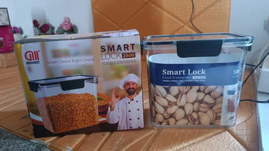 Food Storage Container Airtight Plastic Container with Easy Snap Lids (2500ml / 1 Pc) - Justgrabit Inc.
