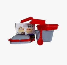 Airtight Lunch Box with Handle & Push Lock - Justgrabit Inc.