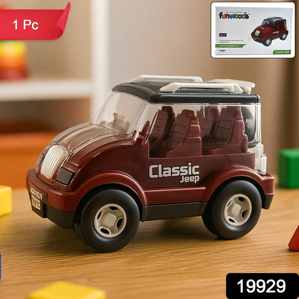Friction - Powered Classic Jeep Toy Car for Kids (1 Pc) - justgrabit.in | Just Grab It