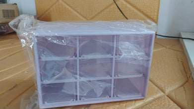 Plastic Compact Drawer Organizer for Jewellery (9 Compartment) - justgrabit.in | Just Grab It
