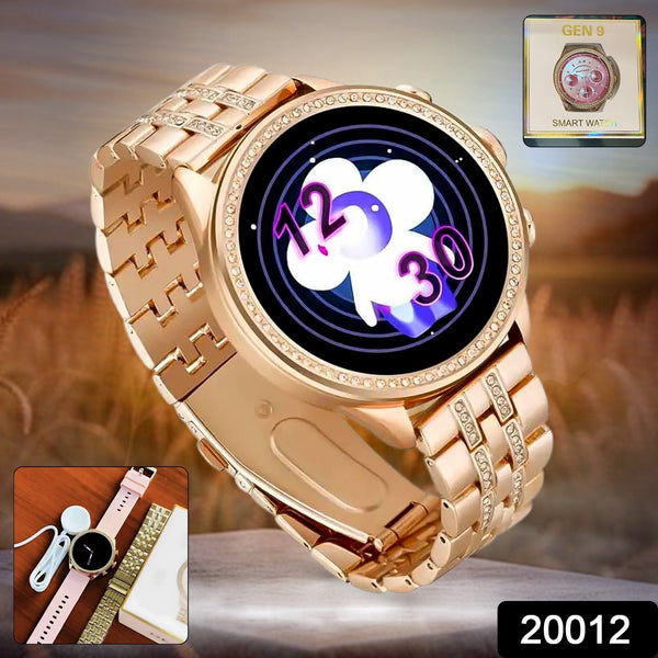 Gen 9 Diamond Strap Latest Smartwatch HD Display 2 Straps (1 Set) - justgrabit.in | Just Grab It