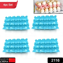 15 Cavity Plastic Egg Tray Egg Trays for Storage with 15 Eggs Holder (4 Pc Set) - Justgrabit Inc.