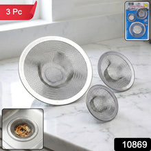 Stainless Steel Sink Drain Strainer Set (3 Pc) - justgrabit.in | Just Grab It