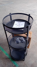 3 - Layer Round Metal Mesh Utility Storage Trolley with Wheels - Justgrabit Inc.