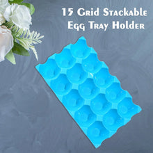 15 Cavity Plastic Egg Tray Egg Trays for Storage with 15 Eggs Holder (4 Pc Set) - Justgrabit Inc.