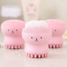 Facial Cleansing Brushes, Cute Octopus Shape Silicone Face Scrubber Massager Skincare Tool (1PC) - justgrabit.in | Just Grab It