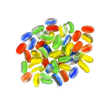 Glass Gem Stone, Flat Round Marbles Pebbles for Vase Fillers, Attractive pebbles for Aquarium Fish Tank. - Justgrabit Inc.