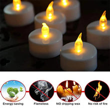 Set of 12 Flameless Floating Candles Battery Operated Tea Lights Tealight Candle - Decorative, Wedding, Diwali - Justgrabit Inc.