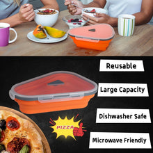 Reusable Expandable Pizza Storage Container with 5 Microwavable Trays - justgrabit.in | Just Grab It