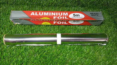 Heavy Duty Non - Stick Aluminum Foil Roll for Baking & Grilling (5m x 300mm) - justgrabit.in | Just Grab It