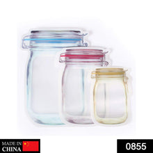 Plastics Transparent Jar Shaped Stand - up Pouch With Zipper - justgrabit.in | Just Grab It