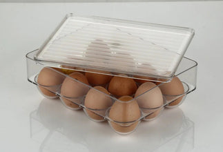 12 Cavity Egg Storage Box For Holding And Placing Eggs Easily And Firmly. - Justgrabit Inc.