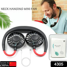 Hand Free Personal Fan - Portable USB Battery Rechargeable Mini Fan - Headphone Design Wearable Neckband Fan Necklance Fan Cooler Fan for Home, Sport, Camping, Beach, Travel, Office - Justgrabit Inc.