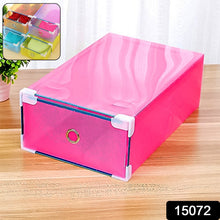 Transparent Drawer Style Shoe Storage Box (1 Pc) - justgrabit.in | Just Grab It
