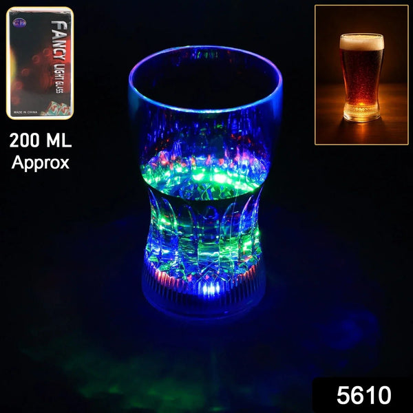 Plastic Fancy LED Light Glass 200 ML (1 Pc) - Justgrabit Inc.