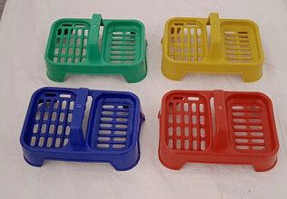 2in1 Plastic Soap Case, Dual Section Soap Holder for Bathroom or Kitchen Sink ,Sabudani(1 Pc / Multicolor) - Justgrabit Inc.