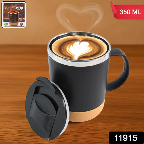 Insulated Coffee Mug with Spill - Proof Lid (Approx 350ML & 1 Pc) - Justgrabit Inc.