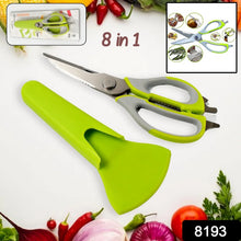Multi - Purpose Kitchen Shears with Magnetic Holder, Stainless Steel, Red Multifunction Heavy Duty and Kitchen Scissors - Justgrabit Inc.