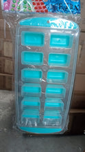12 - Grid Silicone Ice Cube Tray - Food - Grade Square Ice Maker, Easy Release Bottom - justgrabit.in | Just Grab It