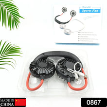 Hand Free Personal Fan - Portable USB Battery Rechargeable With Battery Comaprtment Mini Fan - Headphone Design Wearable Neckband Fan Necklance Fan Cooler Fan for Home, Sport, Camping, Beach, Travel, Office (Battery Not Included) - Justgrabit Inc.