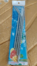 Set of 4 Stainless Steel Straws & Brush (2 Straight straws, 2 Bent straws, 1 Brush) - Justgrabit Inc.