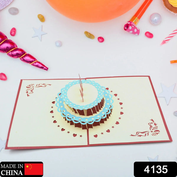 Unique 3D - Up Wishing Card (Birthday): 1 Pc - justgrabit.in | Just Grab It
