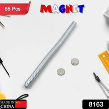 8.9mmx1.2mm Small Ferrite Silver Magnets in Disc Shape for Photo Gallery, Arts & Crafts, Refrigerator Magnet, Hobby, School Projects & Office 65pc Set - Justgrabit Inc.
