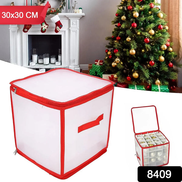 Storage Box Transparent PVC Zipper Sealed Lasting Sock Organizer with Compartment (30×30 CM / Inside Cardboard sheet) - justgrabit.in | Just Grab It