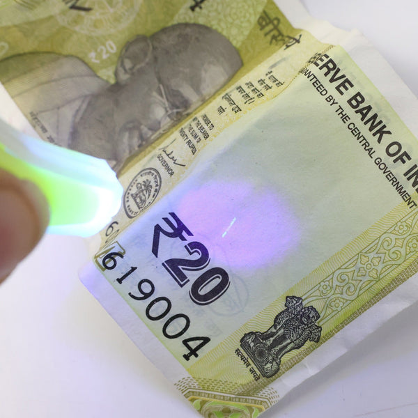 Mini LED Keychain UV Light with Blue Light (1 Pc) - justgrabit.in | Just Grab It