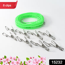 Stainless Steel Clothes pegs with One Rope - justgrabit.in | Just Grab It