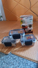 Kitchen Storage Container with Air Seal Lock Lid (3 Piece Set / 250 ML) - Justgrabit Inc.