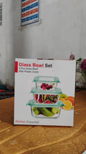 Premium Quality 3 - Piece Square Glass Food Storage Container / Bowl Set - Justgrabit Inc.