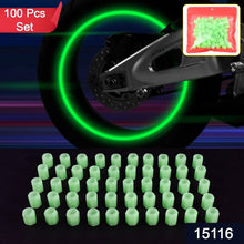 Tyre Valve Caps Luminous Glow Car Tire Valve Cap Covers vaal cap (100 Pcs Set) - justgrabit.in | Just Grab It