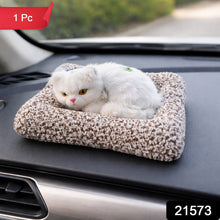 Soft Plush Cute Cat Car Dashboard Showpiece Toy (1 Pc) - justgrabit.in | Just Grab It