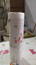 Non Woven Reusable and Washable Kitchen Printed Tissue Roll Non - stick Oil Absorbing Paper Roll Kitchen Special Paper Towel Wipe Paper Dish Cloth Cleaning Cloth 45 sheets - justgrabit.in | Just Grab It