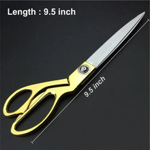 Stainless Steel Tailoring Scissor Sharp Cloth Cutting for Professionals (9.5inch) (Golden) - Justgrabit Inc.