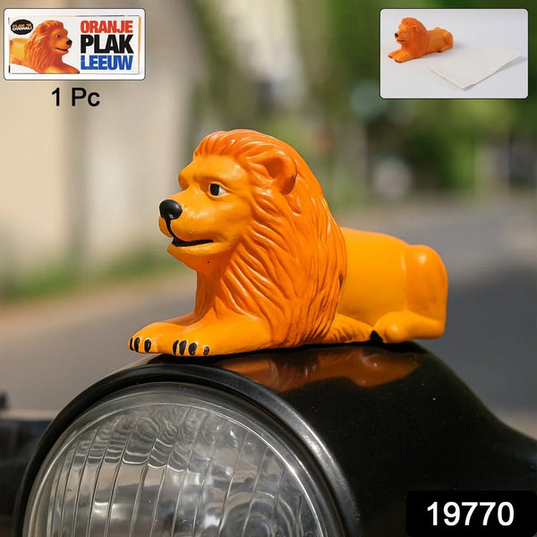 Premium Oranje Plak Leeuw Lion Car Dashboard Toy (1 Pc) - justgrabit.in | Just Grab It