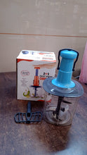 6 Blades Manual Hand - Press Vegetable Chopper (1100 ML / Mix Color) - justgrabit.in | Just Grab It