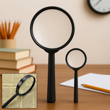 Magnifying glass Lens - reading aid made of glass - real glass magnifying glass that can be used on both sides - glass breakage - proof magnifying glass, Protect Eyes, 90mm & 60mm (2pc Set) - Justgrabit Inc.