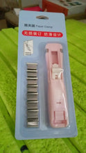 Portable Paper Clamp With 8 Pcs Clip Dispenser Handheld Paper Fast Clam (1 Set) - justgrabit.in | Just Grab It
