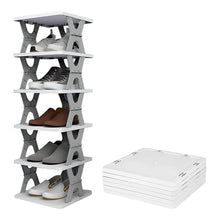 Foldable Shoe Rack (1 Pc, 6 Layers): Space-Saving, Entryway Storage - Justgrabit Inc.
