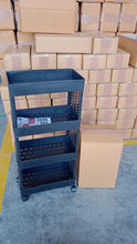 4 - Layer Plastic Storage Rack with Wheels - justgrabit.in | Just Grab It