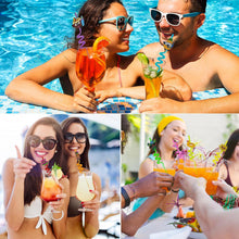 Plastic Straws Reusable Drinking Straws (4 pc Set / Mix design) - justgrabit.in | Just Grab It