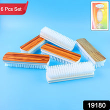 Veepee 6 - Piece Washing and Cleaning Scrub Brush Set – (Multi - Color Bristles) - justgrabit.in | Just Grab It